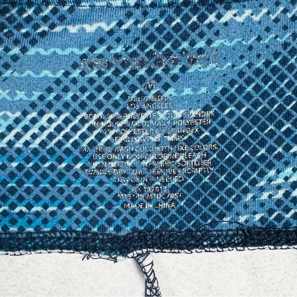 Athletic Shorts, Blue with Design, Buttery Soft, Size S/M Very Comfortable! - Picture 10 of 11